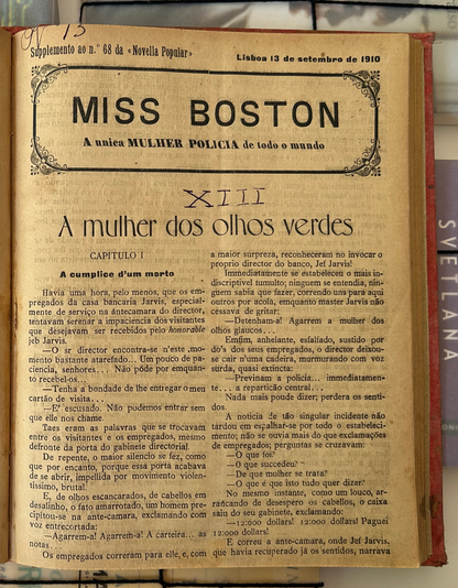 As Aventuras de Miss Boston, a Primeira Mulher Detetive